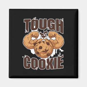 Tough Cookie Bodybuilding Food Lover Muscular  Magnet