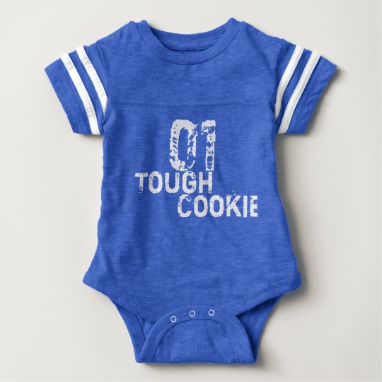 Tough Cookie Funny/Get Well Baby Boy football Baby Bodysuit