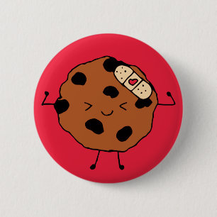 Tough Cookie Hope You Feel Better Funny Design 2 Inch Round Button