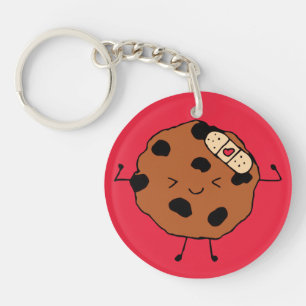 Tough Cookie Hope You Feel Better Funny Design Keychain