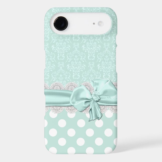 Tough coque Mint Green Damask iPhone 6 (Verso)