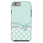 coque Mint Green Damask iPhone 6