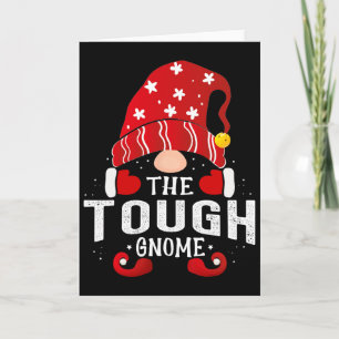 Tough Gnome Matching Christmas Pjs For Family  Card
