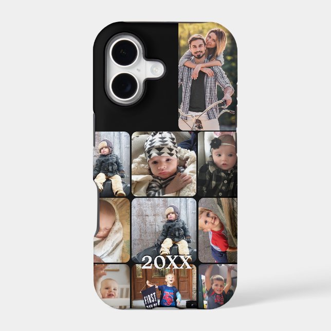 Tough Instagram 15 photos collage with White Frame (Back)