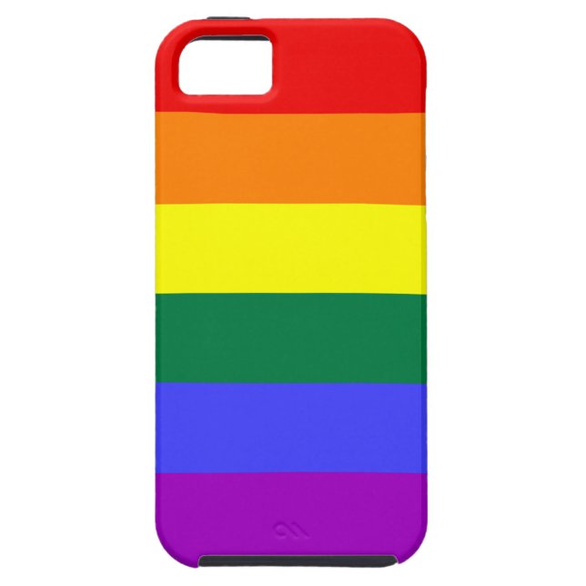 Tough iPhone 5 Coque Rainbow Pride (Dos)