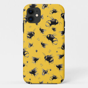 Tough iPhone Case with Bee Pattern