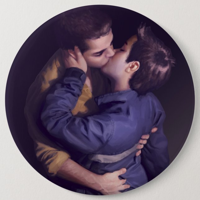 Tough - Just the Kiss (Button) 6 Inch Round Button (Front)