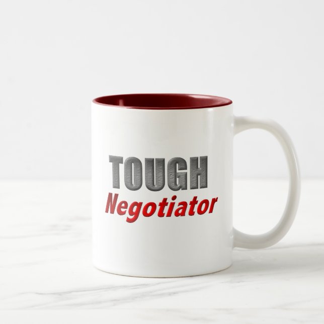 Tough Negotiator Two-Tone Coffee Mug (Right)
