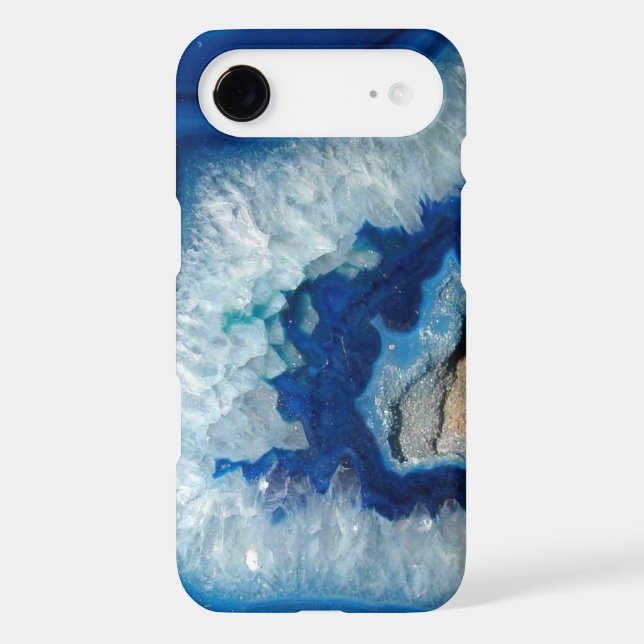 Tough Sapphire Blue Agate Geode iPhone 6 coque (Verso)