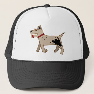 tough working dog trucker hat