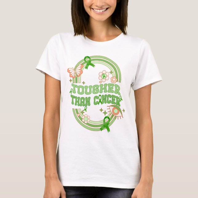 tougher than cancer liver cancer Awareness T-Shirt (Front)