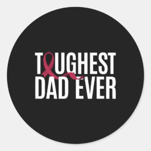 Toughest Dad Ever Sickle Cell Anemia Classic Round Sticker
