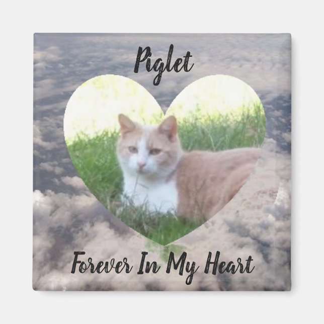 Toujours Dans Mon Coeur Pet Mémorial Magnet (Devant)