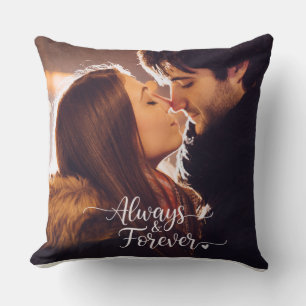 Toujours & Pour Toujours Coussin de Lancer de Phot