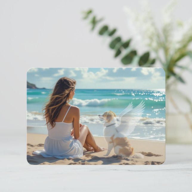 Toujours se souvenir Pet Perdre Dog Bond Carte de  (Debout devant)