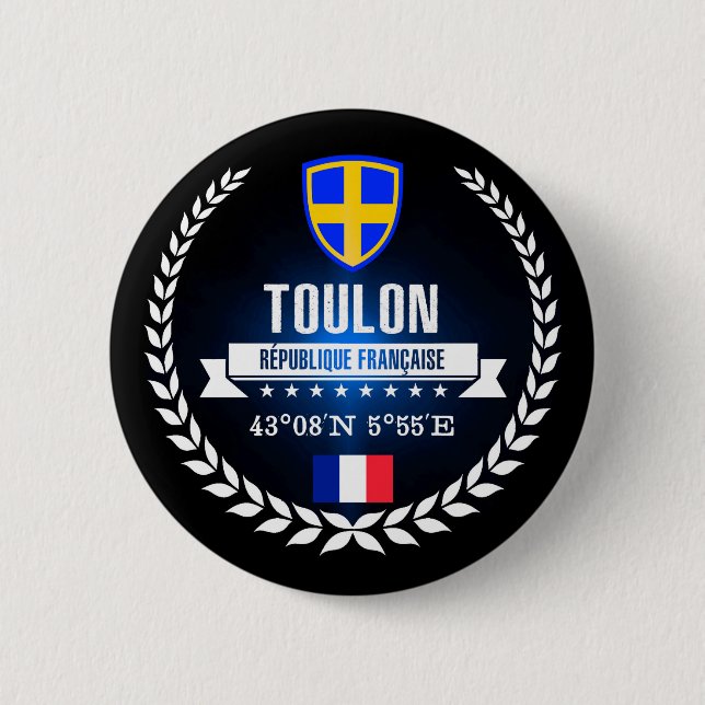 Toulon 2 Inch Round Button (Front)