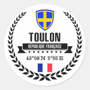 Toulon Classic Round Sticker