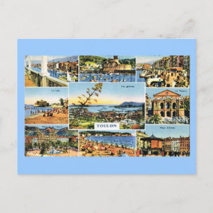 Toulon, Early multiview card, 1920 Postcard