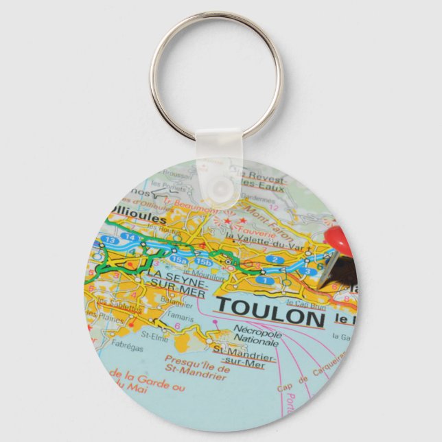 Toulon, France Keychain (Front)