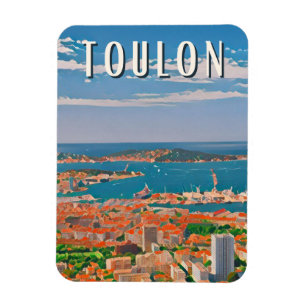 Toulon Photo Vintage  Magnet