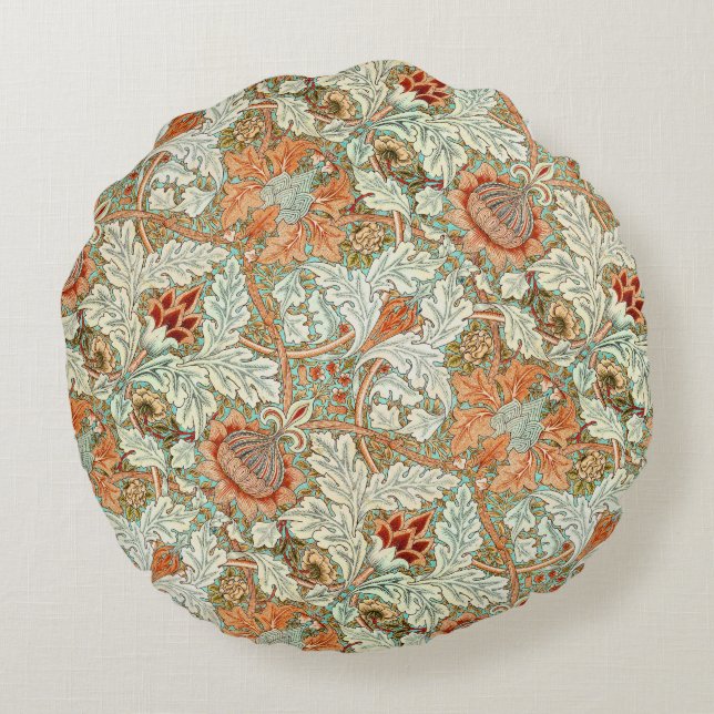 Toulon Rust Round Pillow (Back)