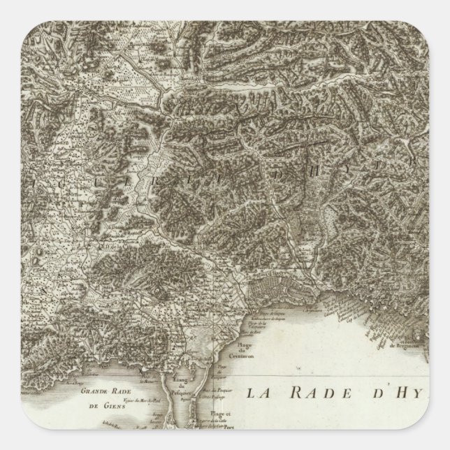 Toulon Square Sticker (Front)