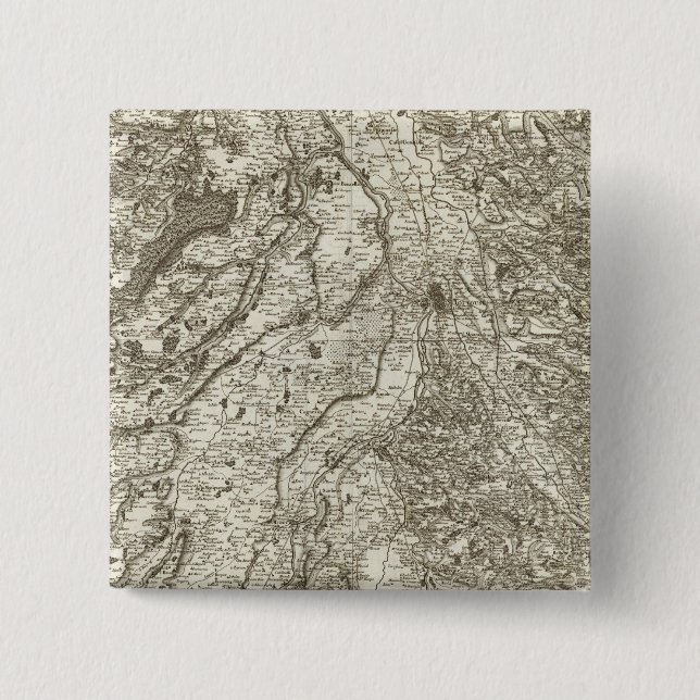 Toulouse 2 Inch Square Button (Front)