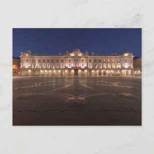 Toulouse Capitole Night Postcard