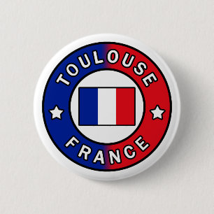 Toulouse France 2 Inch Round Button