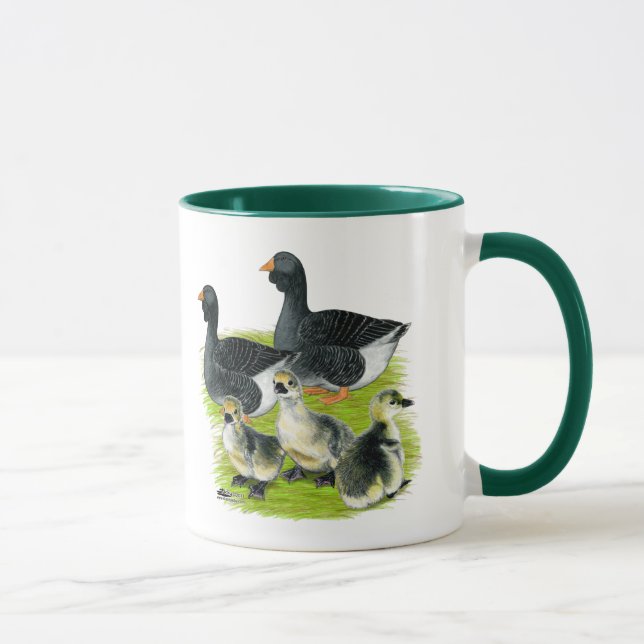 Toulouse Goose Family Mug (Right)