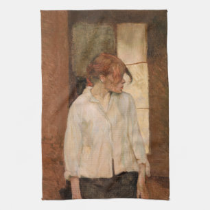 Toulouse-Lautrec - A Montrouge, Rosa La Rouge Kitchen Towel