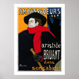 Toulouse-Lautrec: Ambassadeurs Aristide Bruant Poster