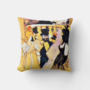 Toulouse-Lautrec art: At the Opera Throw Pillow