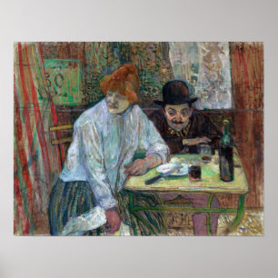 Toulouse-Lautrec - At The Cafe La Mie Poster