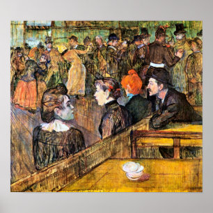 Toulouse-Lautrec - At the Moulin de la Gallette Poster