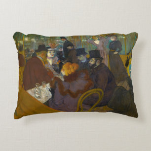 Toulouse-Lautrec - At the Rouge Accent Pillow