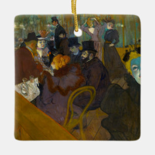 Toulouse-Lautrec - At the Rouge Ceramic Ornament
