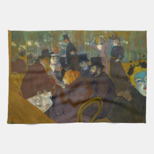 Toulouse-Lautrec - At the Rouge Kitchen Towel