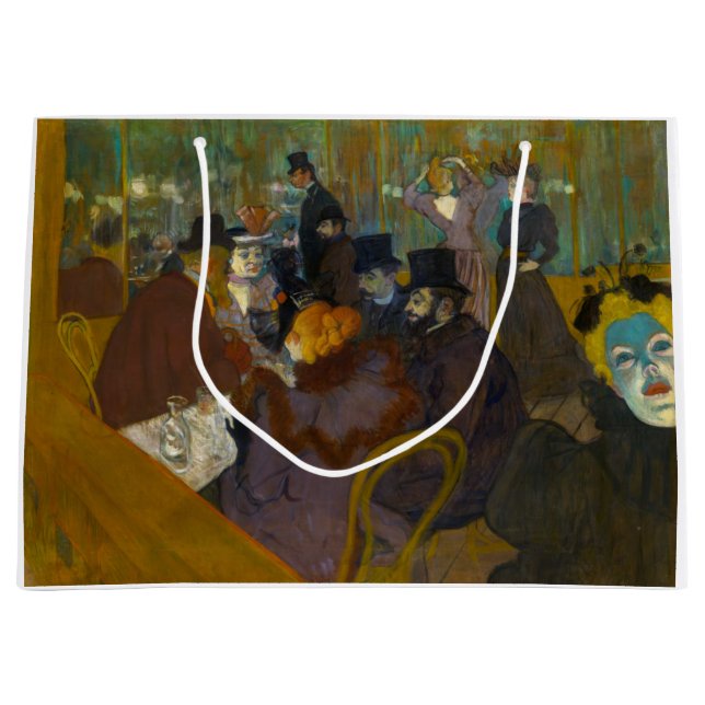 Toulouse-Lautrec - At the Rouge Large Gift Bag (Front)
