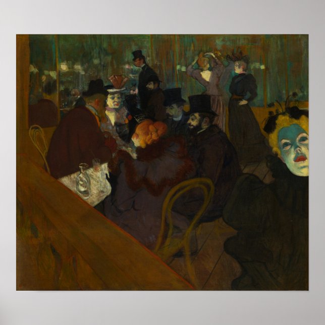 Toulouse-Lautrec - At The Rouge Poster (Front)