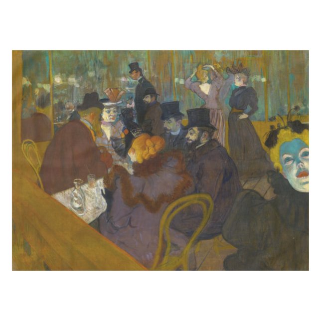 Toulouse-Lautrec - At the Rouge Tablecloth (Front (Horizontal))