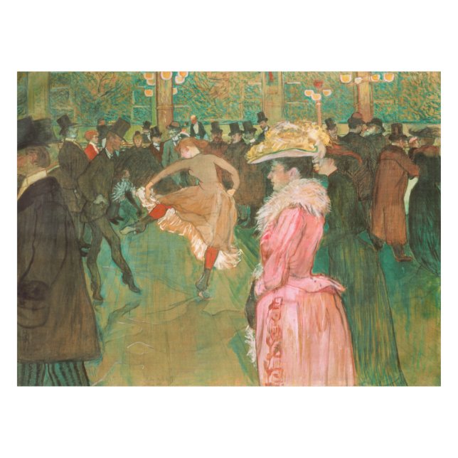Toulouse-Lautrec - At the Rouge, The Dance Tablecloth (Front (Horizontal))