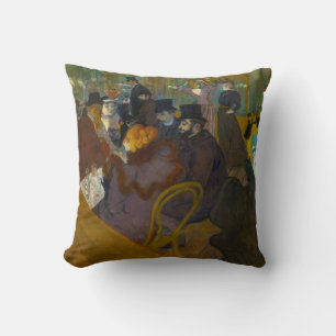 Toulouse-Lautrec - At the Rouge Throw Pillow
