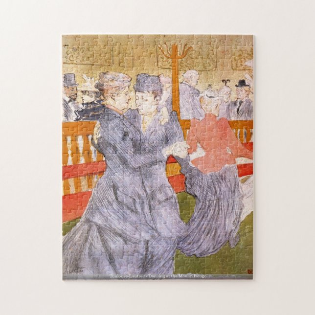 Toulouse-Lautrec - Dancing at the Rouge Jigsaw Puzzle (Vertical)