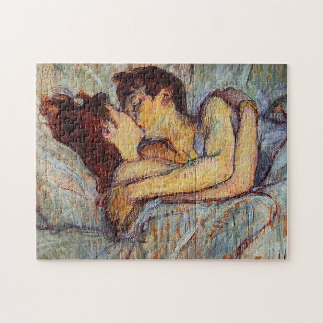 Toulouse-Lautrec dans le lit le puzzle de baiser (Horizontal)