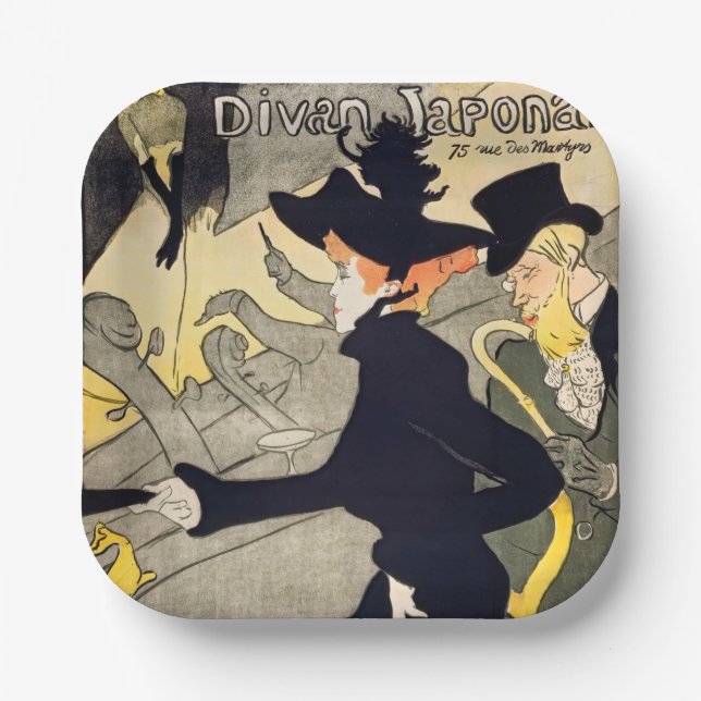 Toulouse-Lautrec - Divan Japonais Paper Plate (Front)