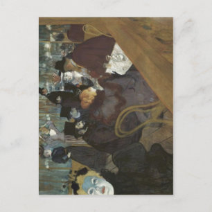 Toulouse-Lautrec, Henri de esky: Na promen?d Mouli Postcard