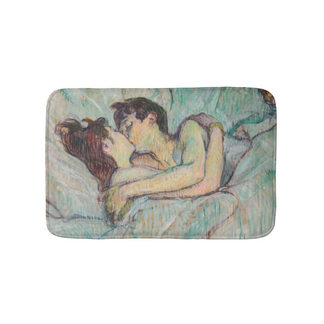 Toulouse-Lautrec - In Bed, The Kiss Bath Mat (Front)
