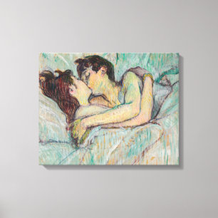 Toulouse-Lautrec - In Bed, The Kiss Canvas Print