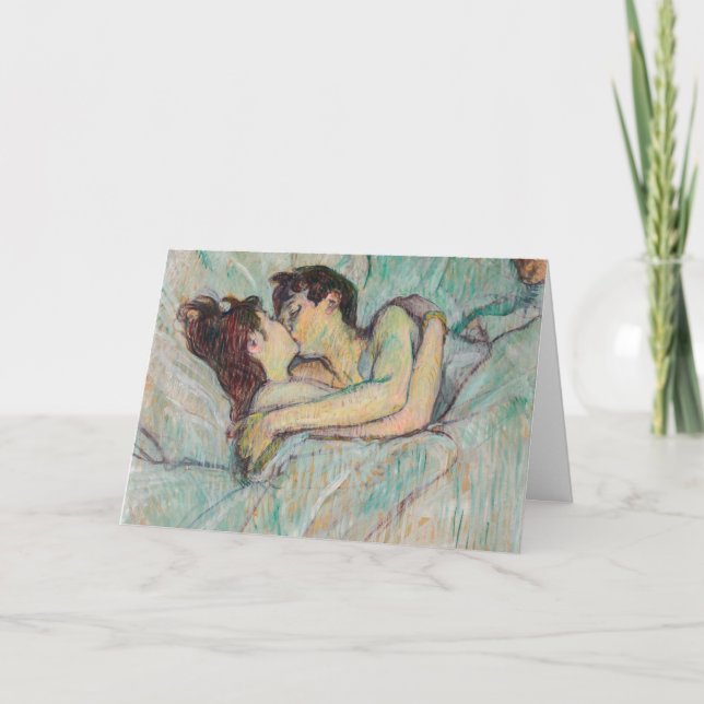 Toulouse-Lautrec - In Bed, The Kiss Card (Front)
